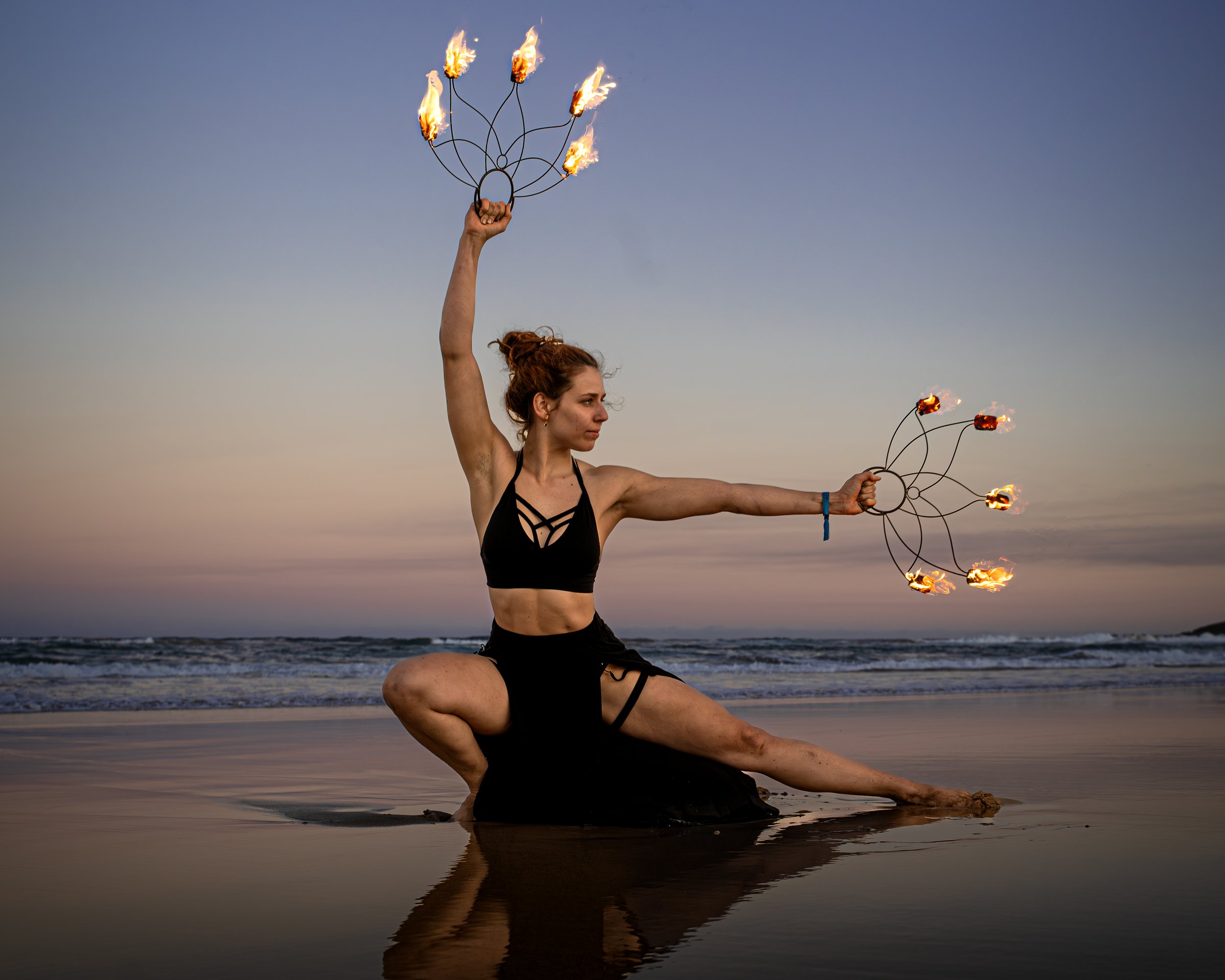 GLOWFEST FESTIVAL AUSTRALIA, FIRE PERFORMER PHOTO BY MYCOL CAVALIERI- SPRITZ THE WORLD STUDIO
