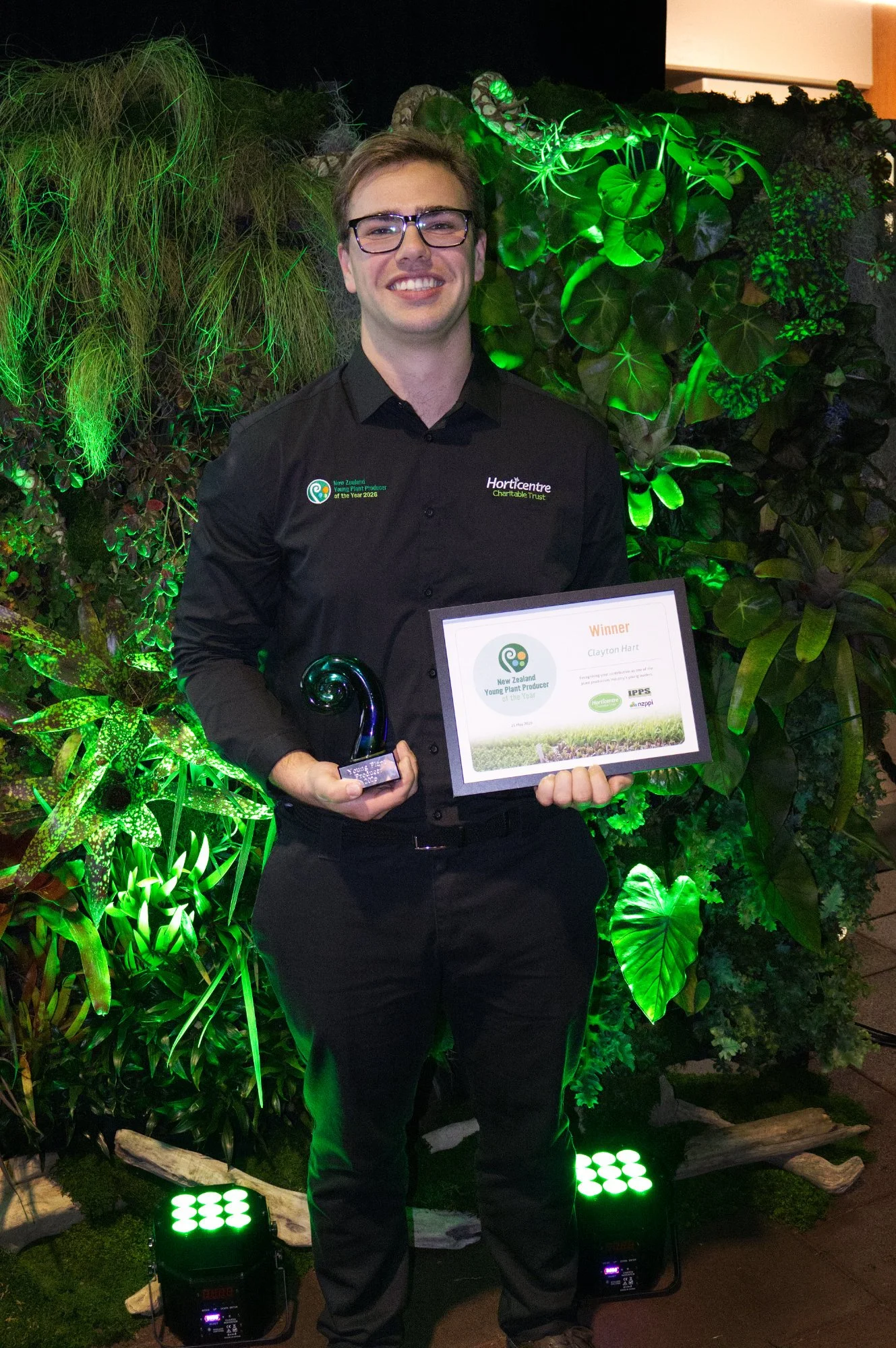 Winner NZ Young Plant Producer of the Year Clayton Hart