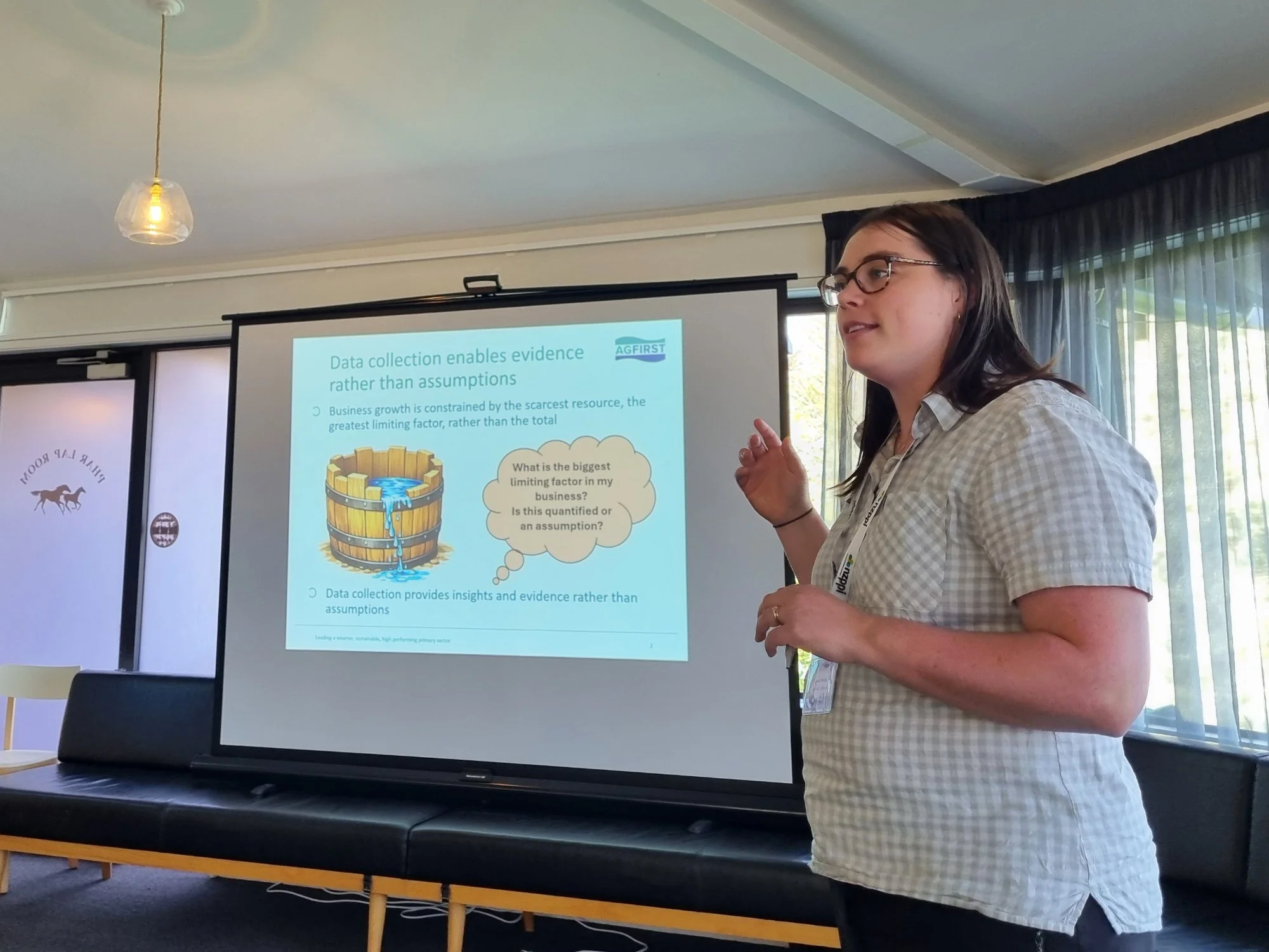 Afternoon breakout sessions included a Benchmarking workshop with Agfirst's Sarah McArley 