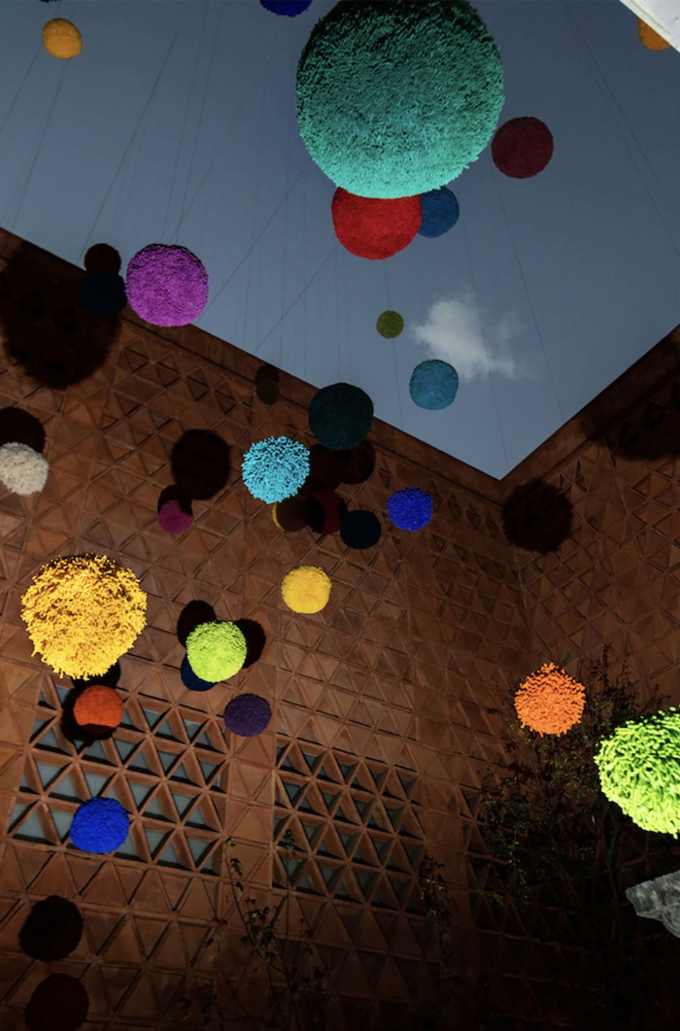    Antídoto    2019, PomPom installation, Textile Museum, Oaxaca, Mexico 