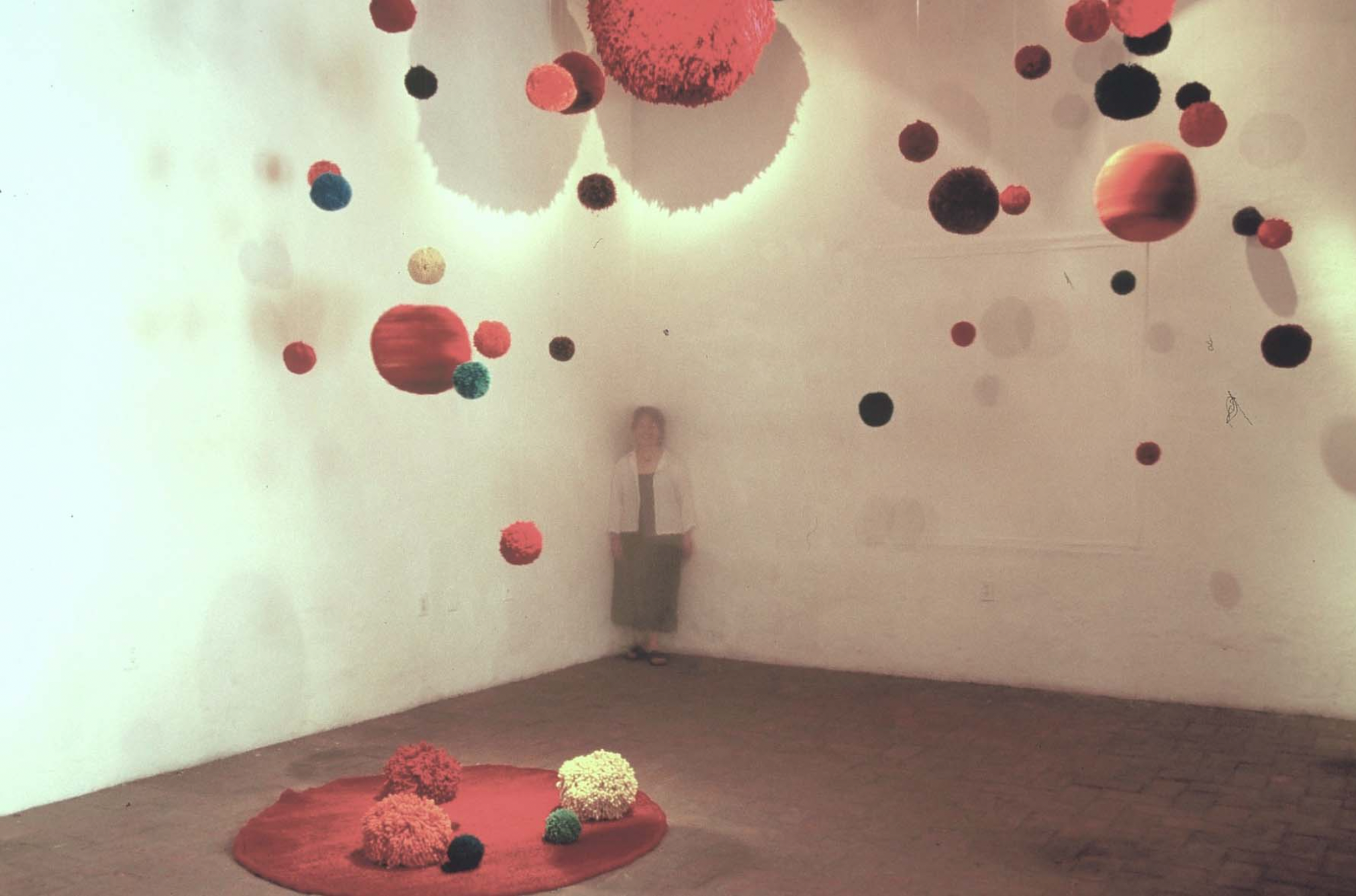    Liberation    2005, artist in PomPom installation, El Museo de La Ciudad, Querétaro, Mexico 