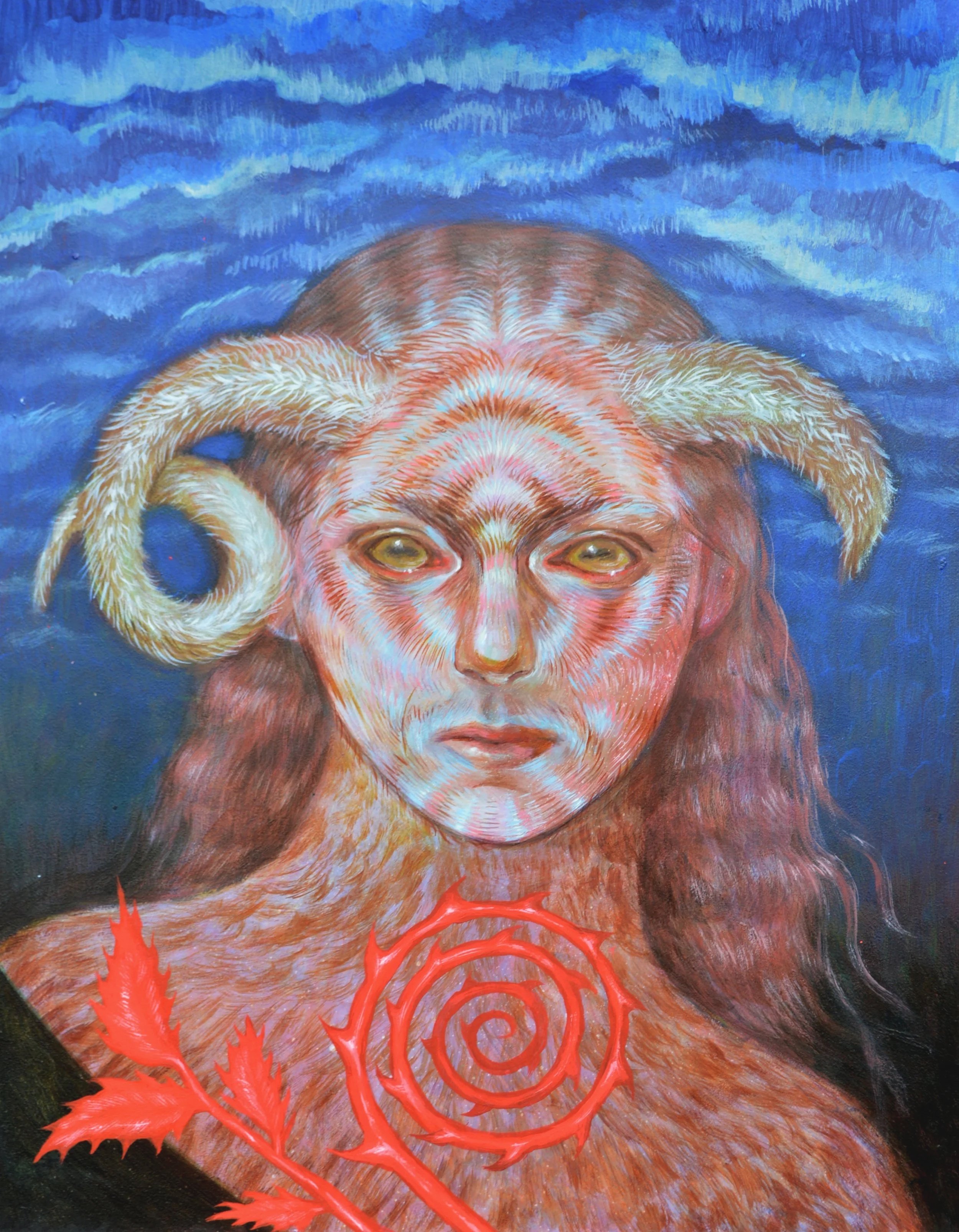 'I remember spring snow' 11x14" acrylic, 2026