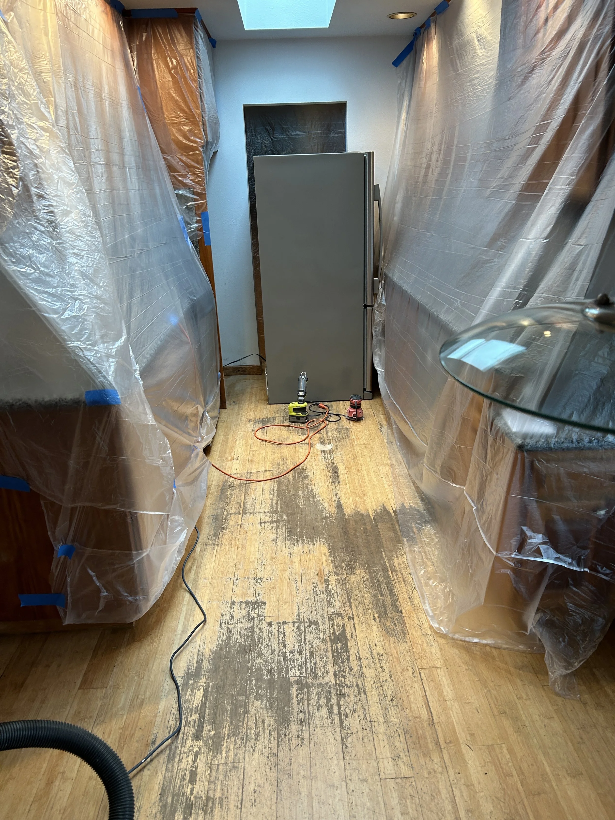 Hardwood Floor Repair - Before