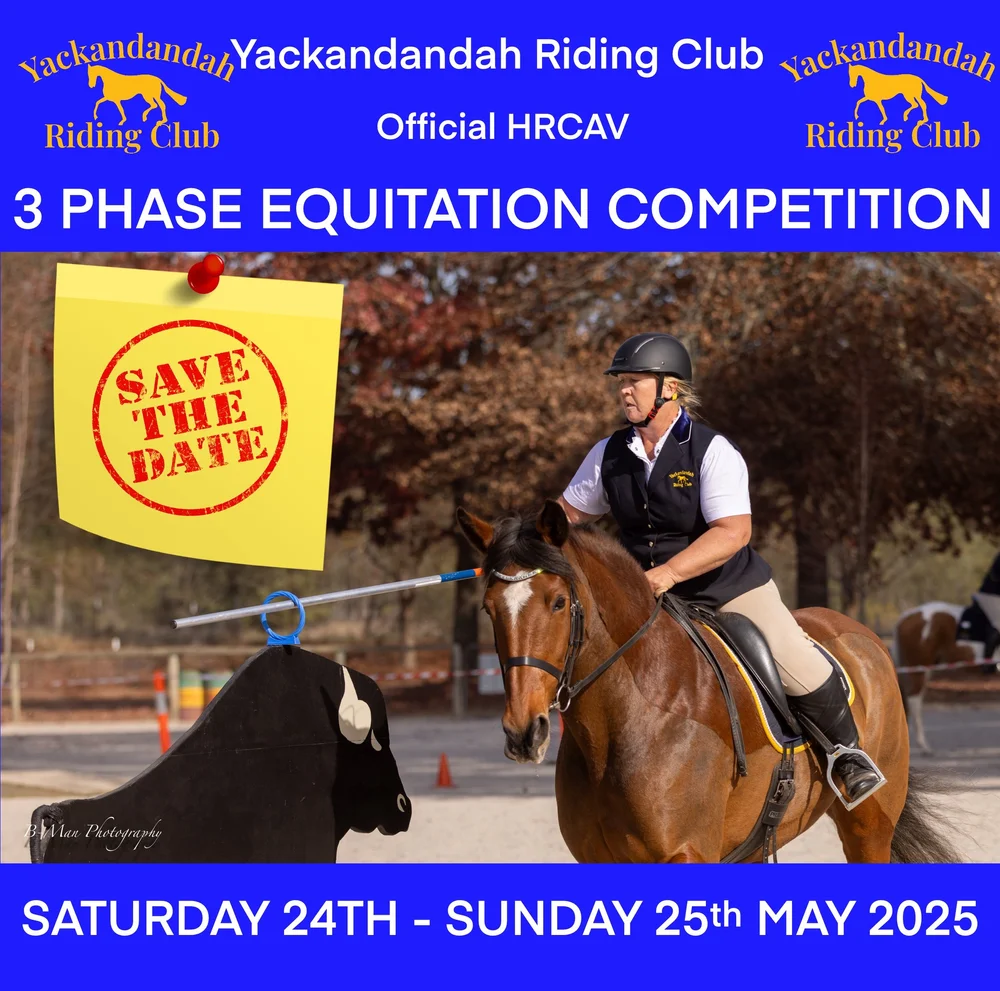 Ycl Riding Center Calendar — Yackandandah Riding Club (YRC)