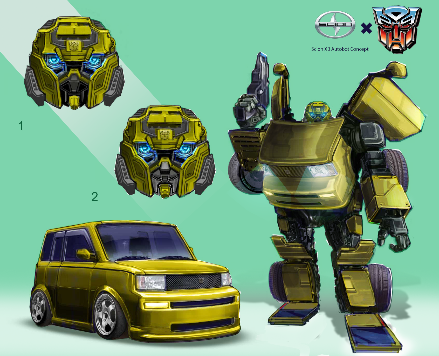 Scion XB Autobots (Bumble Bee) ver.