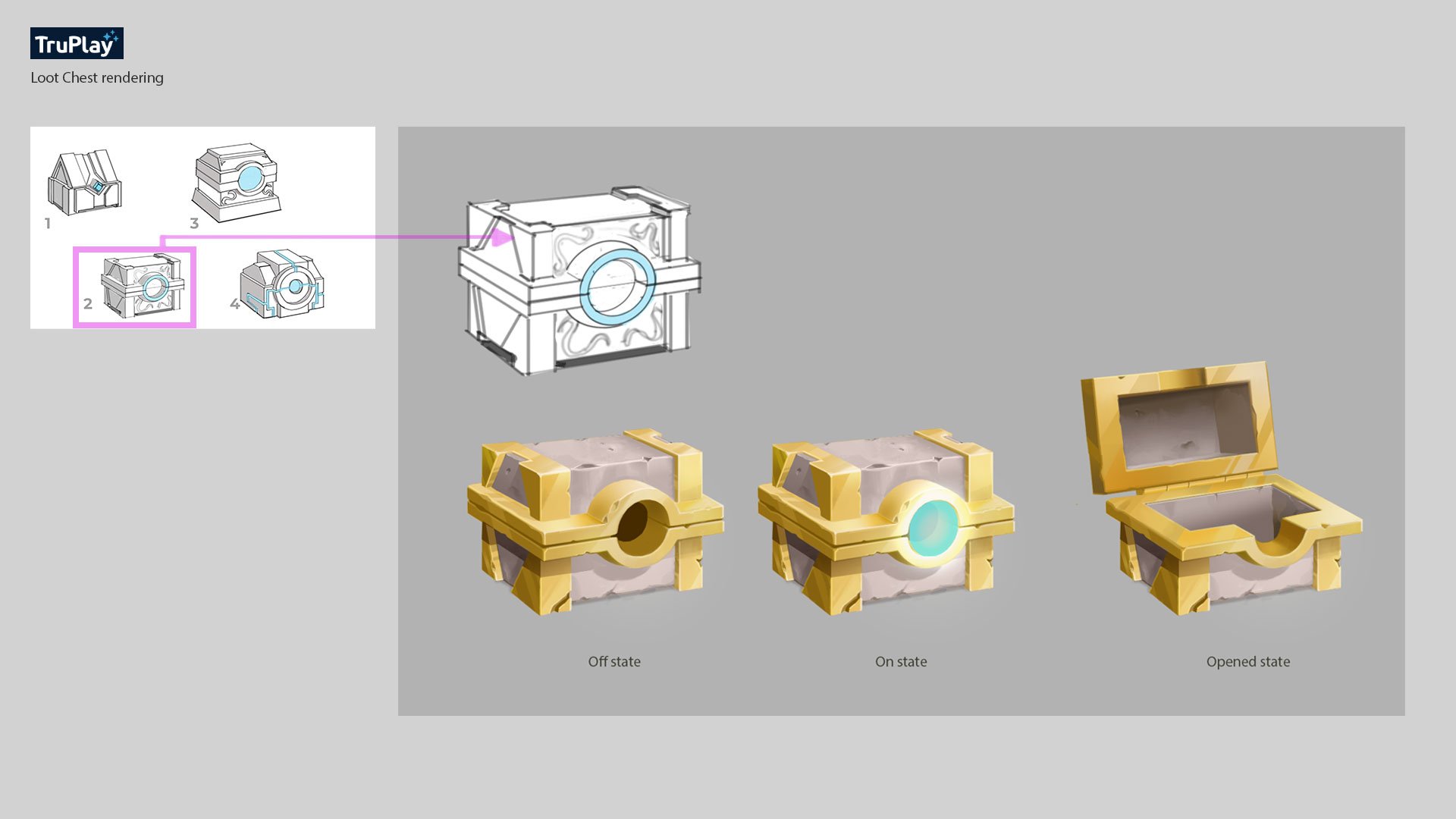 Chest 2D Assets Rendering - TruPlay