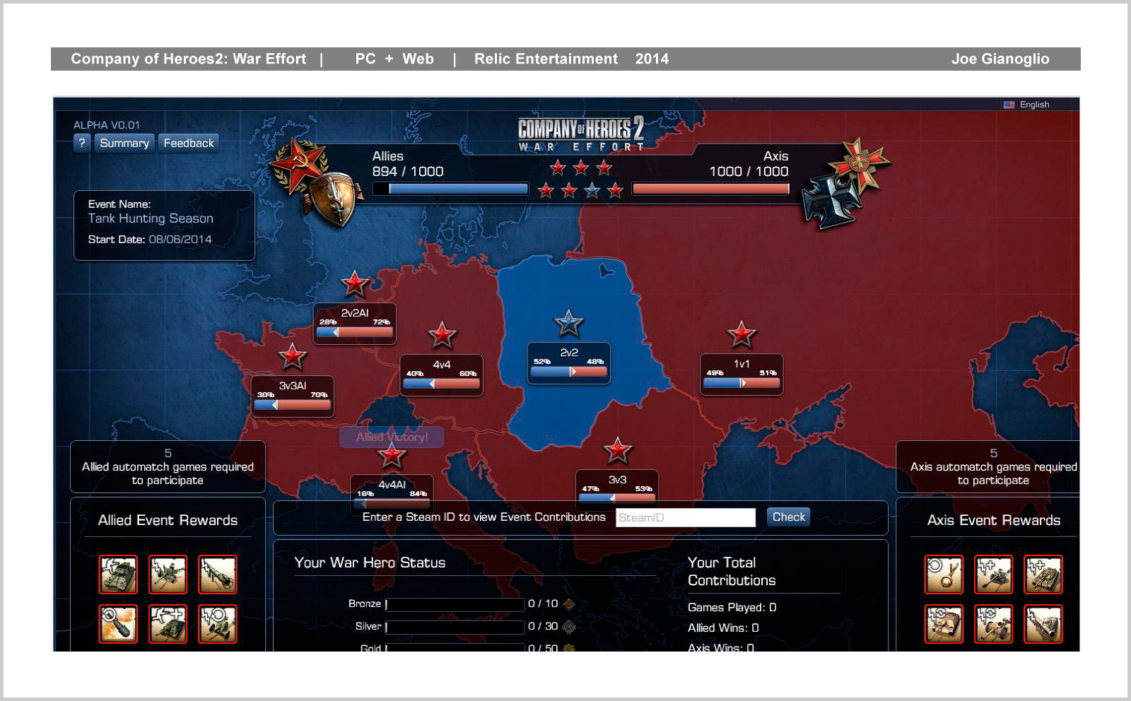 Company of Heroes 2 - Desktop - War Effort Live Map