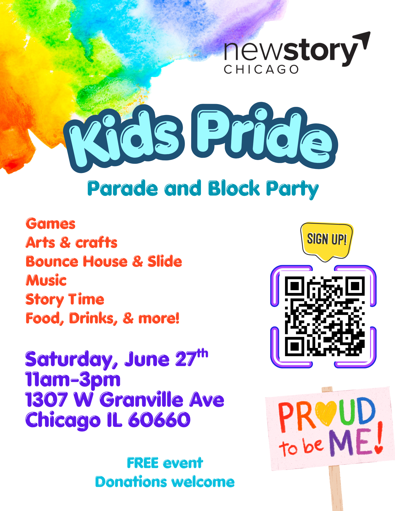 Kid's Pride RSVP — NewStory Chicago