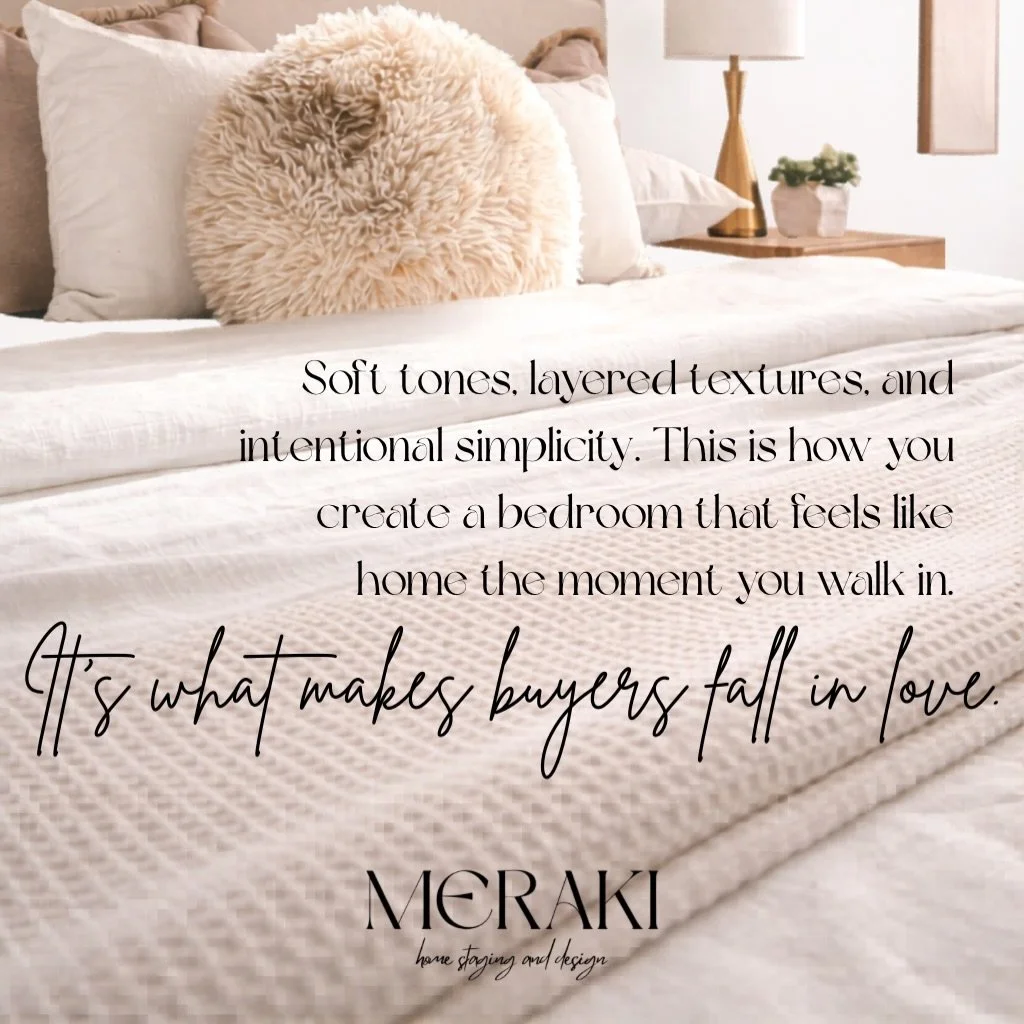 Because staging isn&rsquo;t just about how it looks&hellip; it&rsquo;s about how it feels.
And that feeling? It&rsquo;s what makes buyers fall in love. 🫶

#staging #sold #home #bedroom #decor