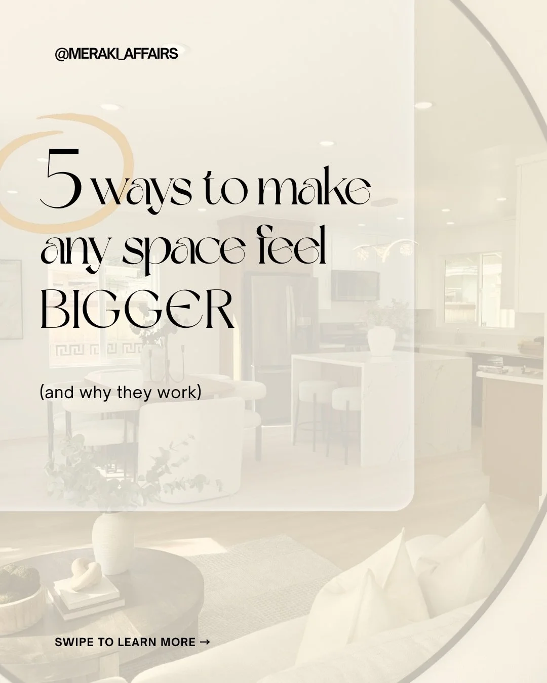 Creating a space that feels open isn&rsquo;t about knocking down walls. It&rsquo;s about how you design it. The right tones, scale, and layout can completely transform how a room is experienced. Save this for you next refresh. 🌱 ✨