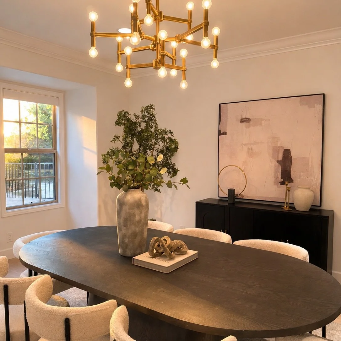 Where modern design meets warmth &mdash; creating a dining space that feels elevated, inviting, and effortlessly livable. ✨