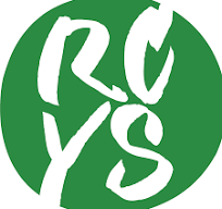 Green circle with white text 'RCYS' in a stylized font.
