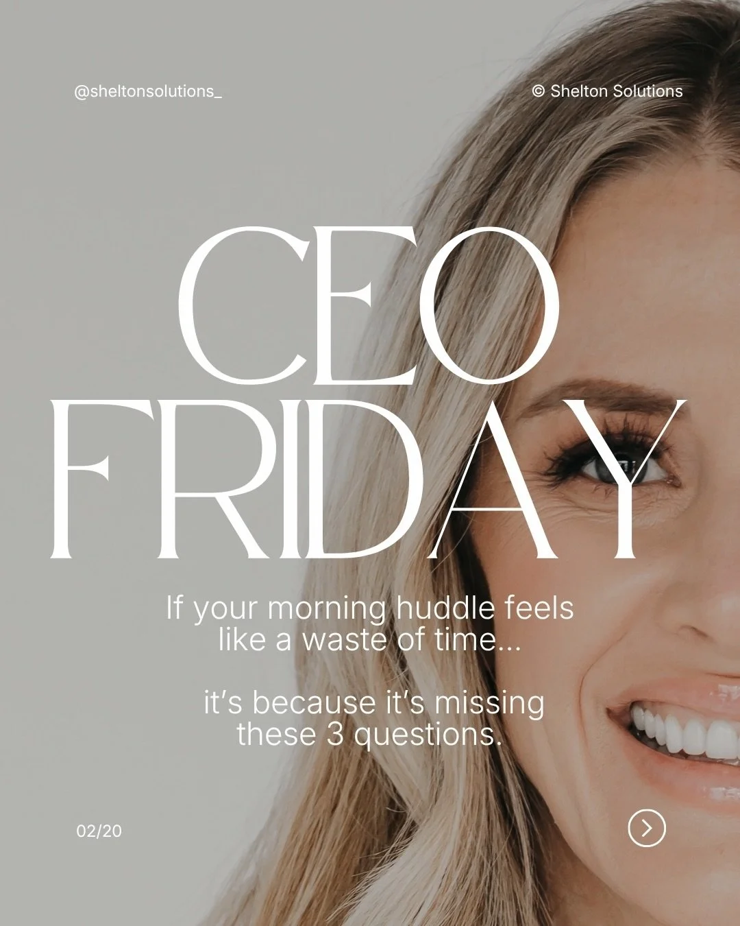 Most morning huddles are a recap.

Who&rsquo;s here. Who has openings. A couple schedule notes. Maybe a quick &ldquo;let&rsquo;s have a great day.&rdquo;

Then by 10am, the team is reactive, the schedule is off, and everyone is already playing catch-