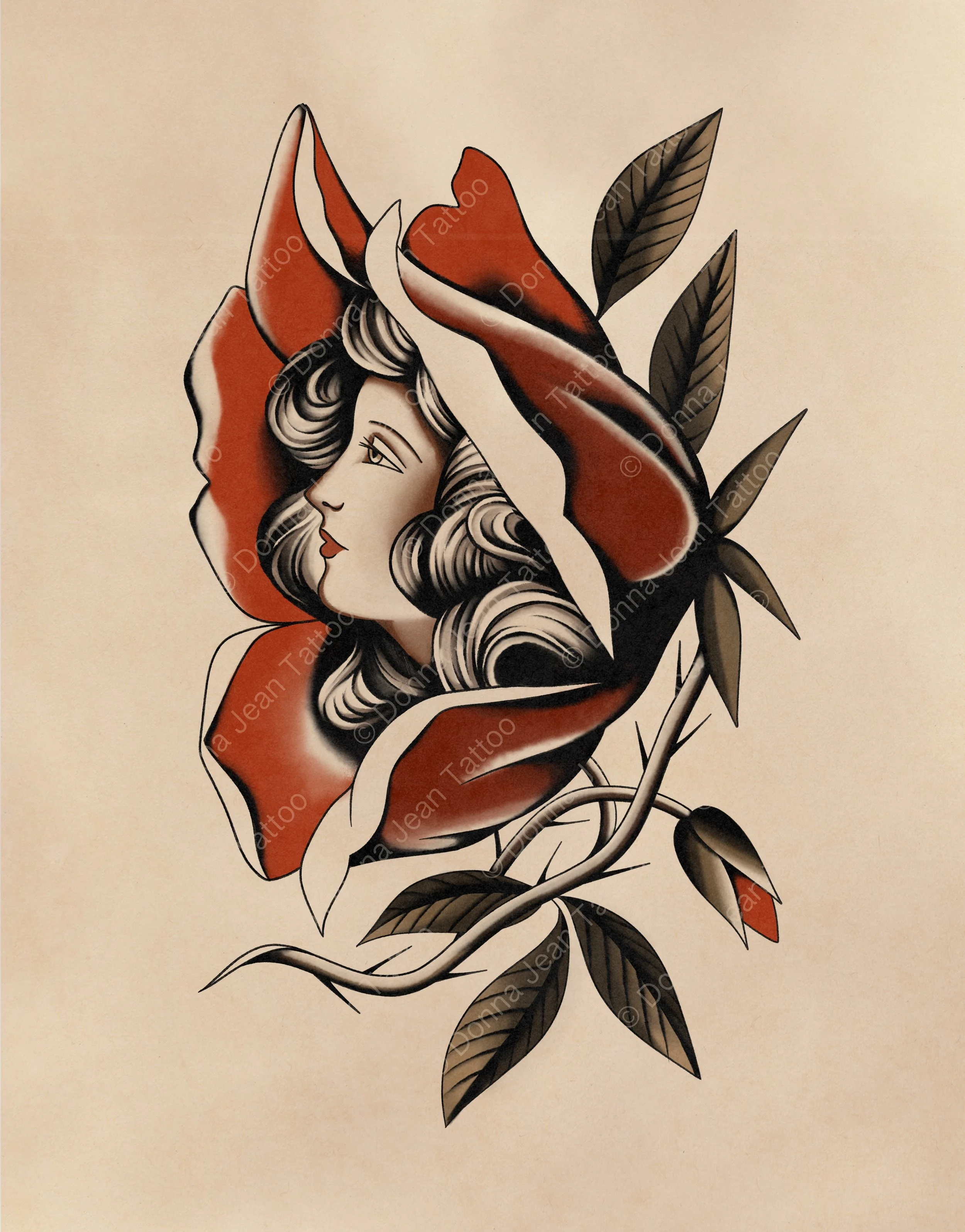 Wildflower Lady - minimum 6"
