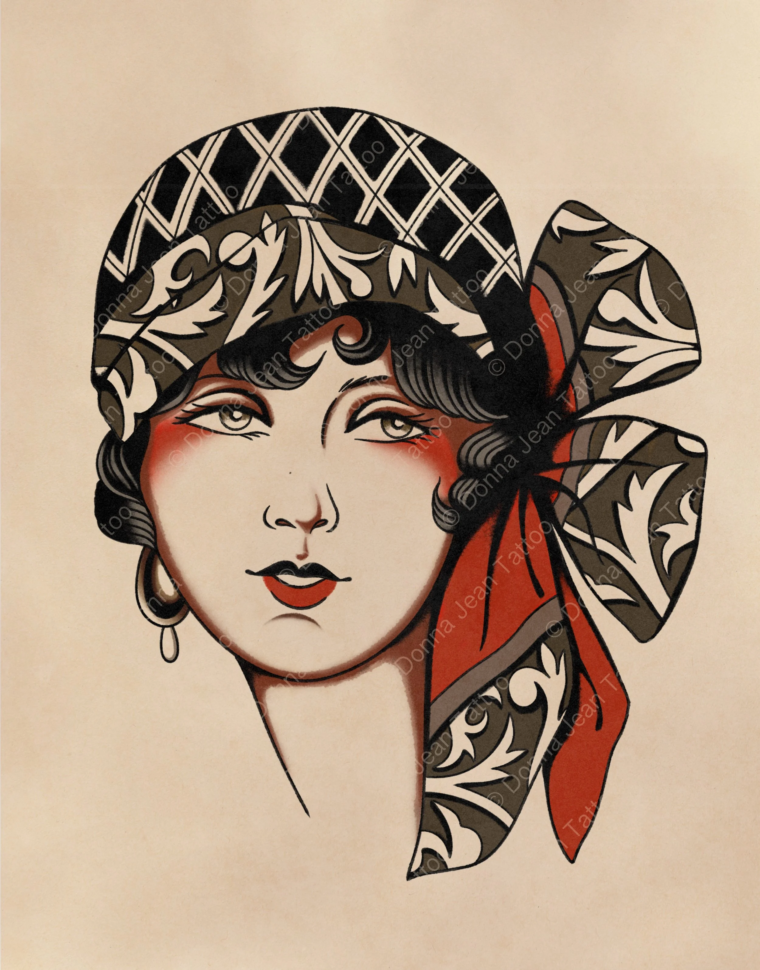 Headscarf Lady - minimum 6.5"