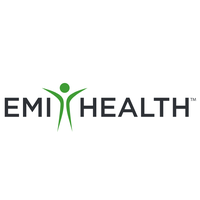 EMI Health logo with stylized human figure in green next to the text