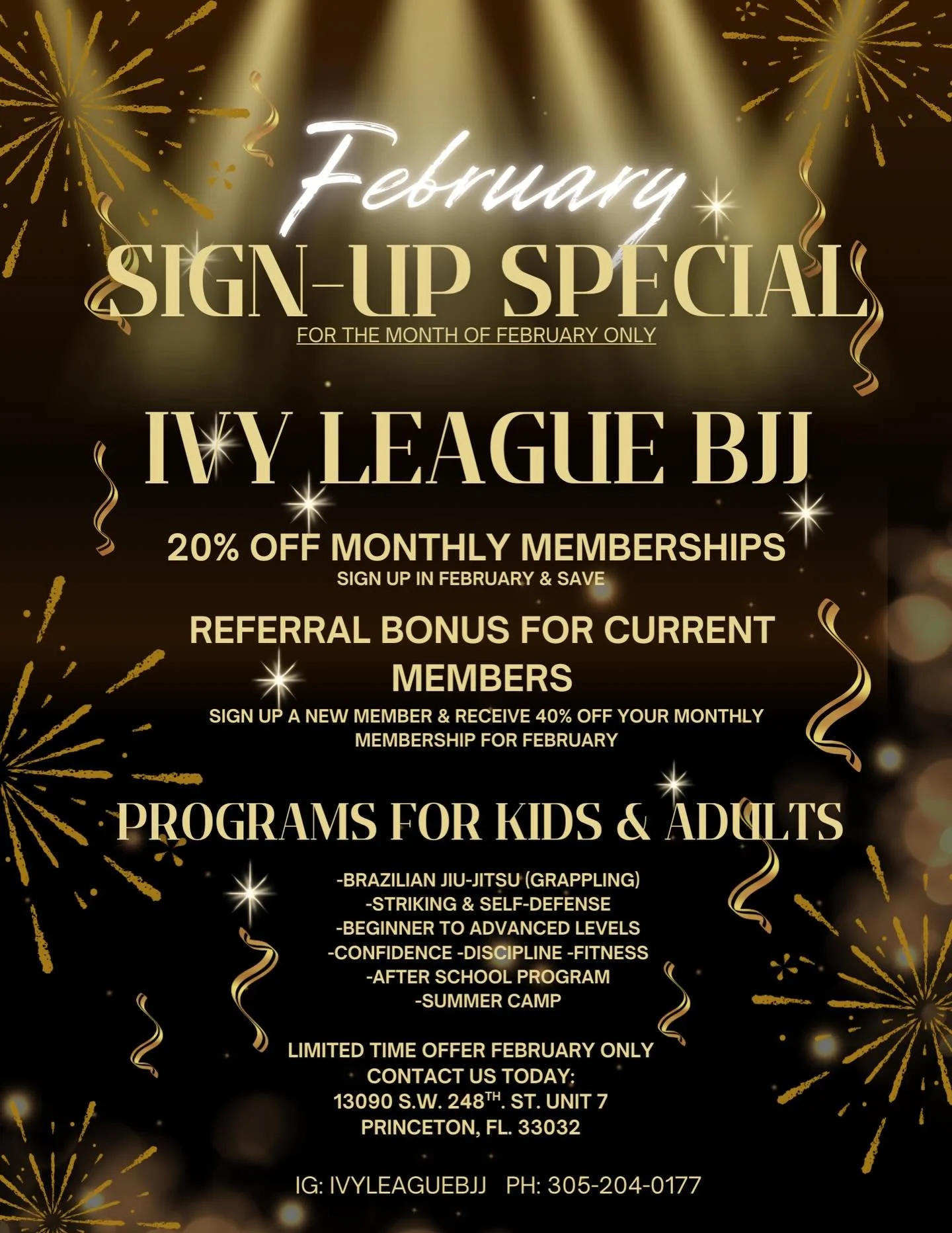 February Special Offer 
Limited time ONLY!