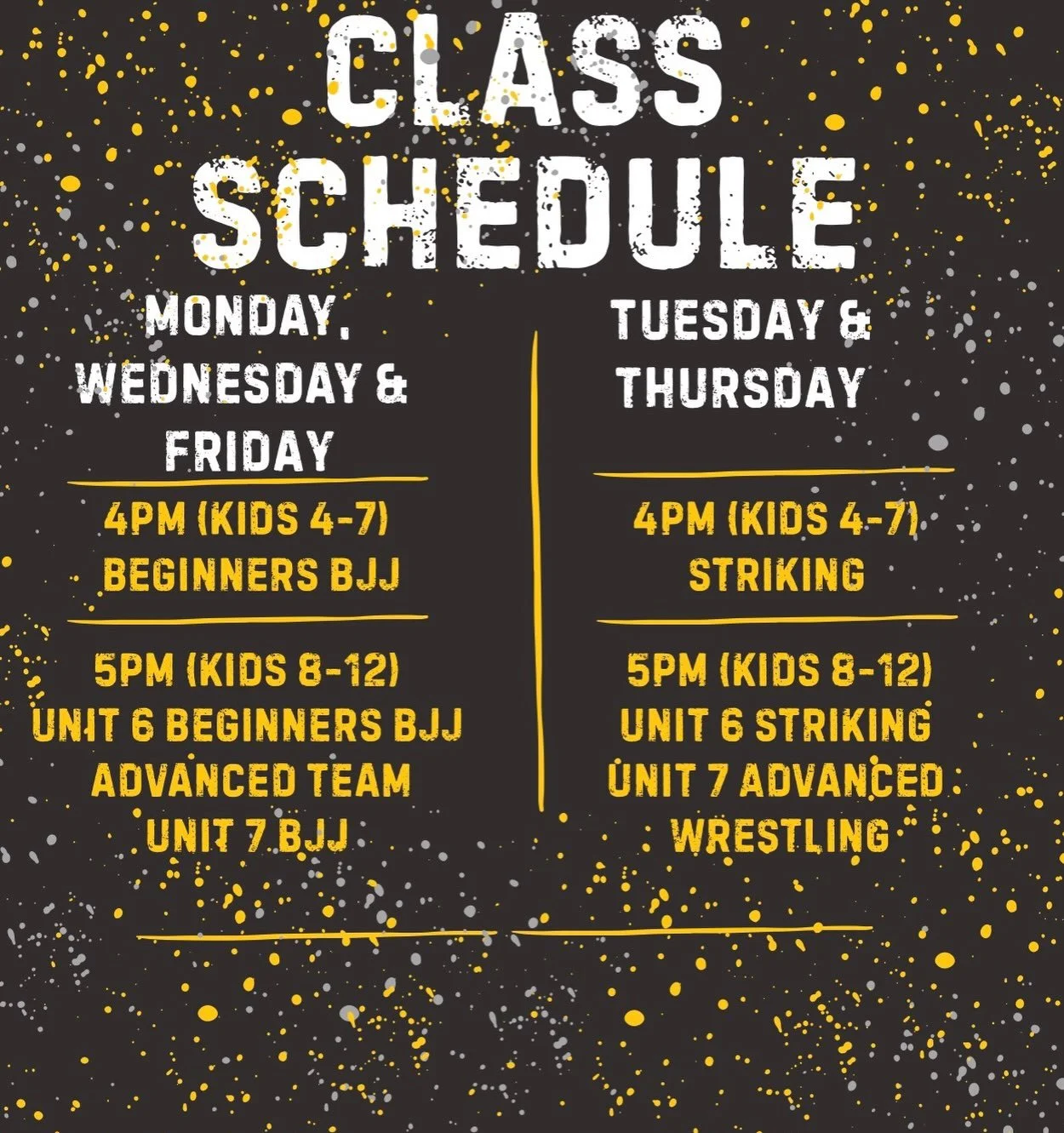 Kids Schedule