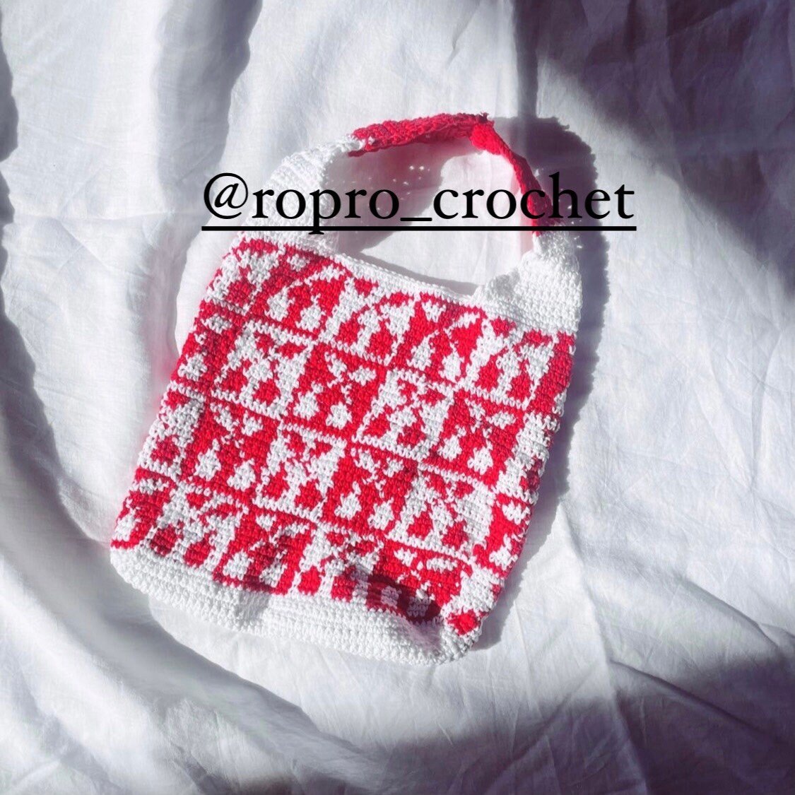 Meganfaithmakes, very-cherry-tote, crochet-bag, crochet-pattern, crochet-bag-pattern