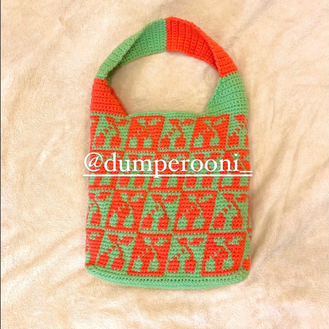 Meganfaithmakes, very-cherry-tote, crochet-bag, crochet-pattern, crochet-bag-pattern