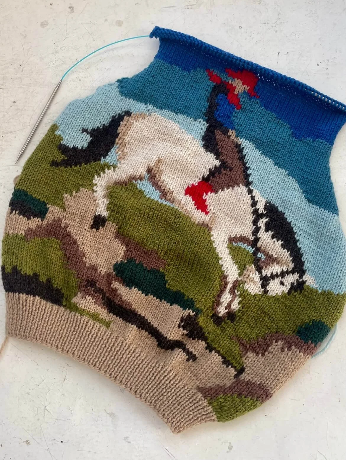 MeganFaithMakes Bronco Vest, intarsia, knitting pattern, cowboy knit