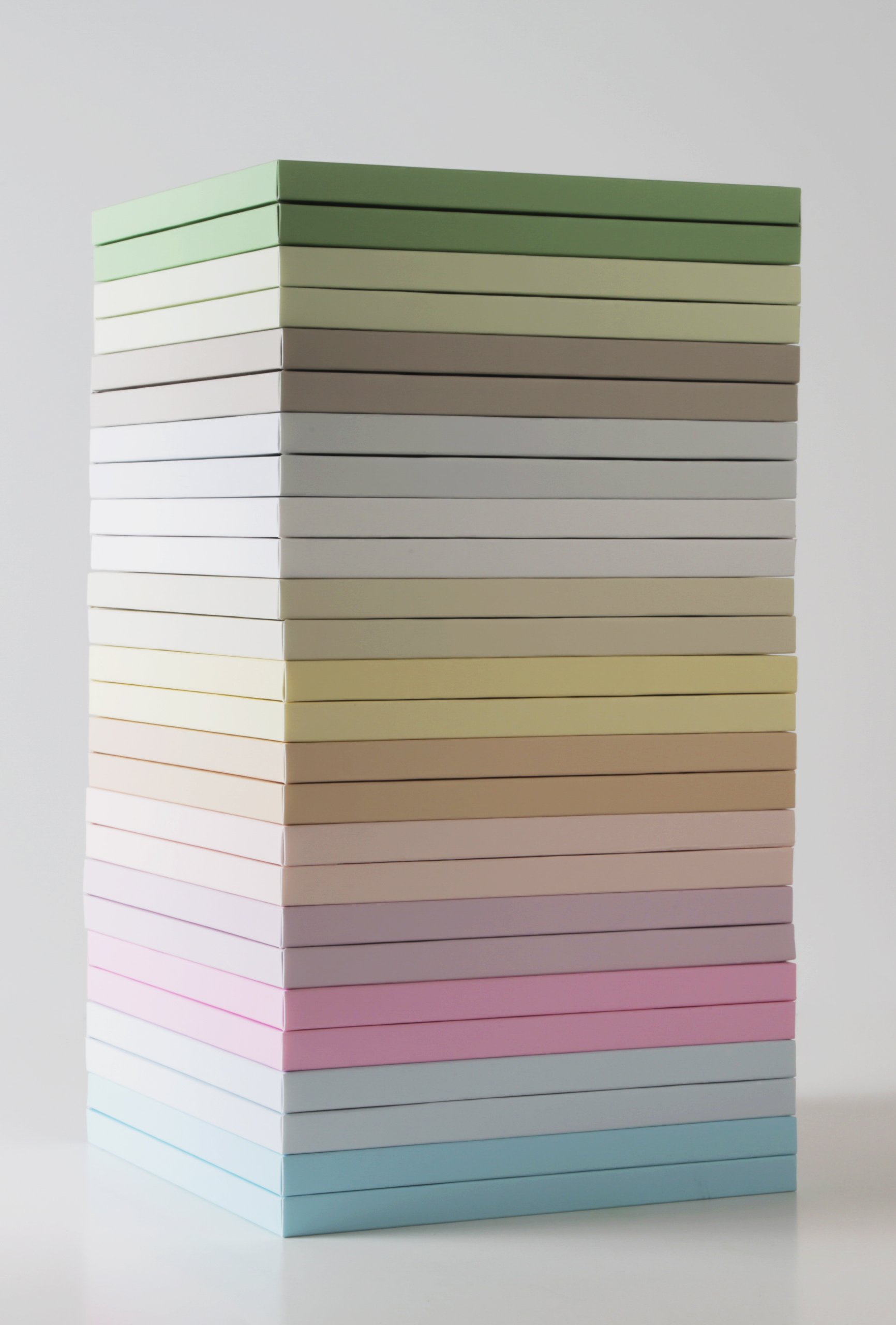 A stack of wedding albums