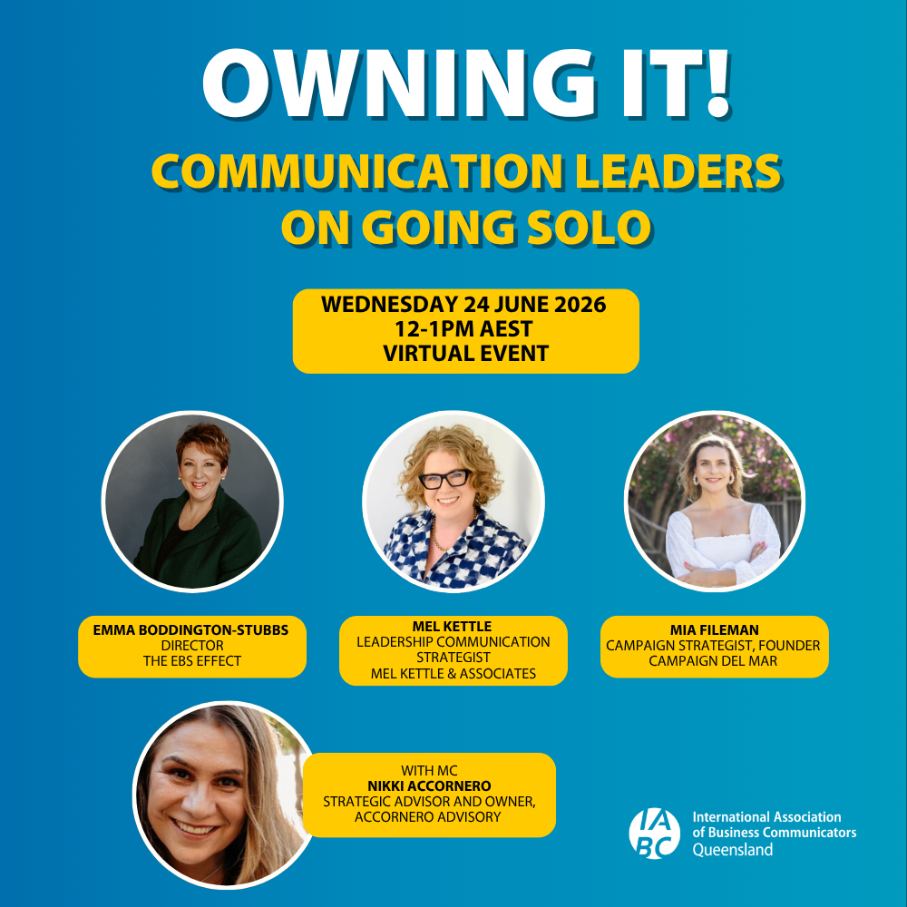 Owning it! Communication leaders on going solo