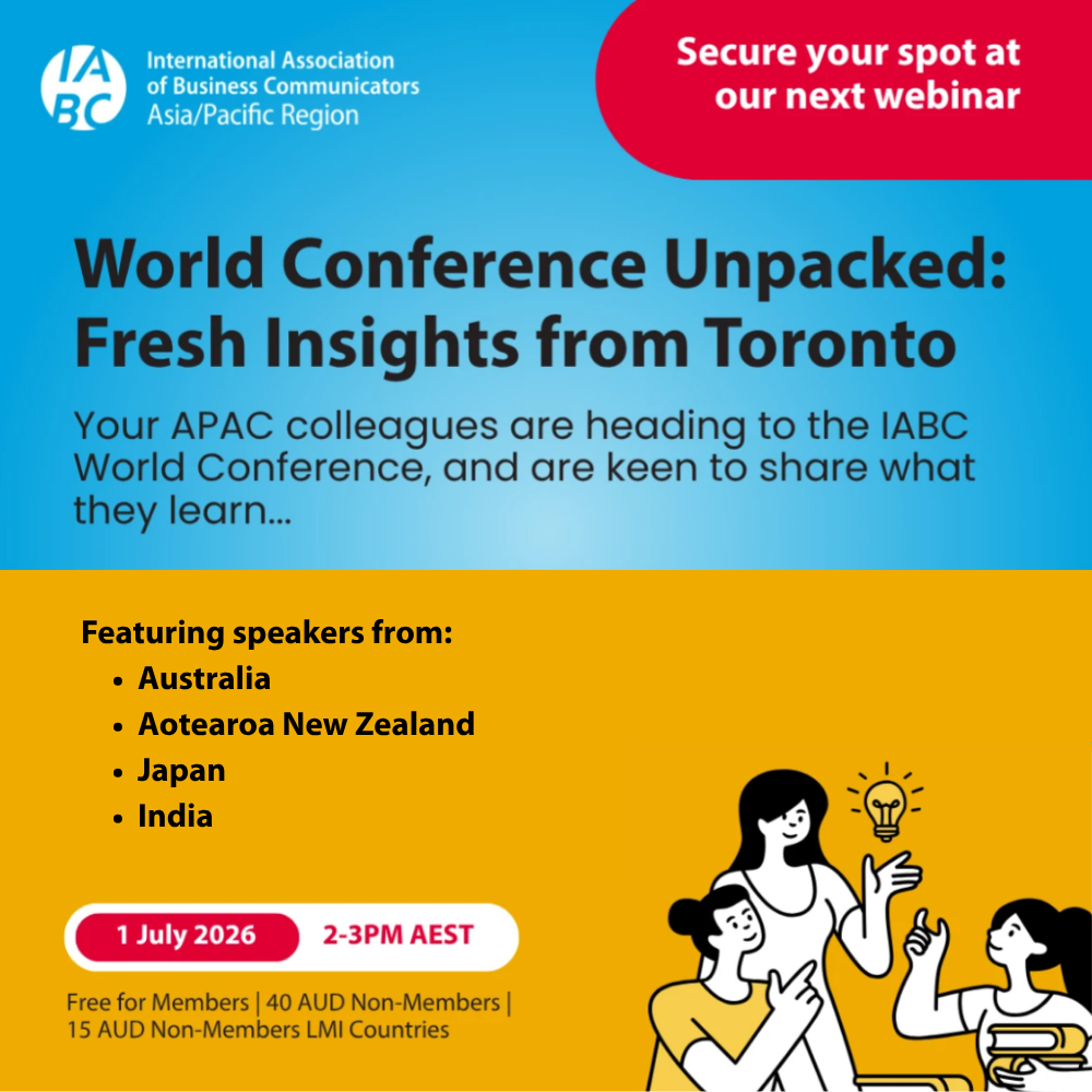 IABC APAC: World Conference Unpacked: Fresh Insights from Toronto