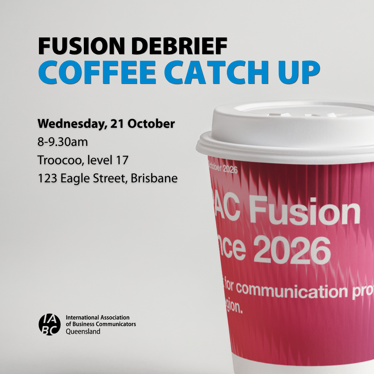 Fusion Debrief Coffee Catch Up