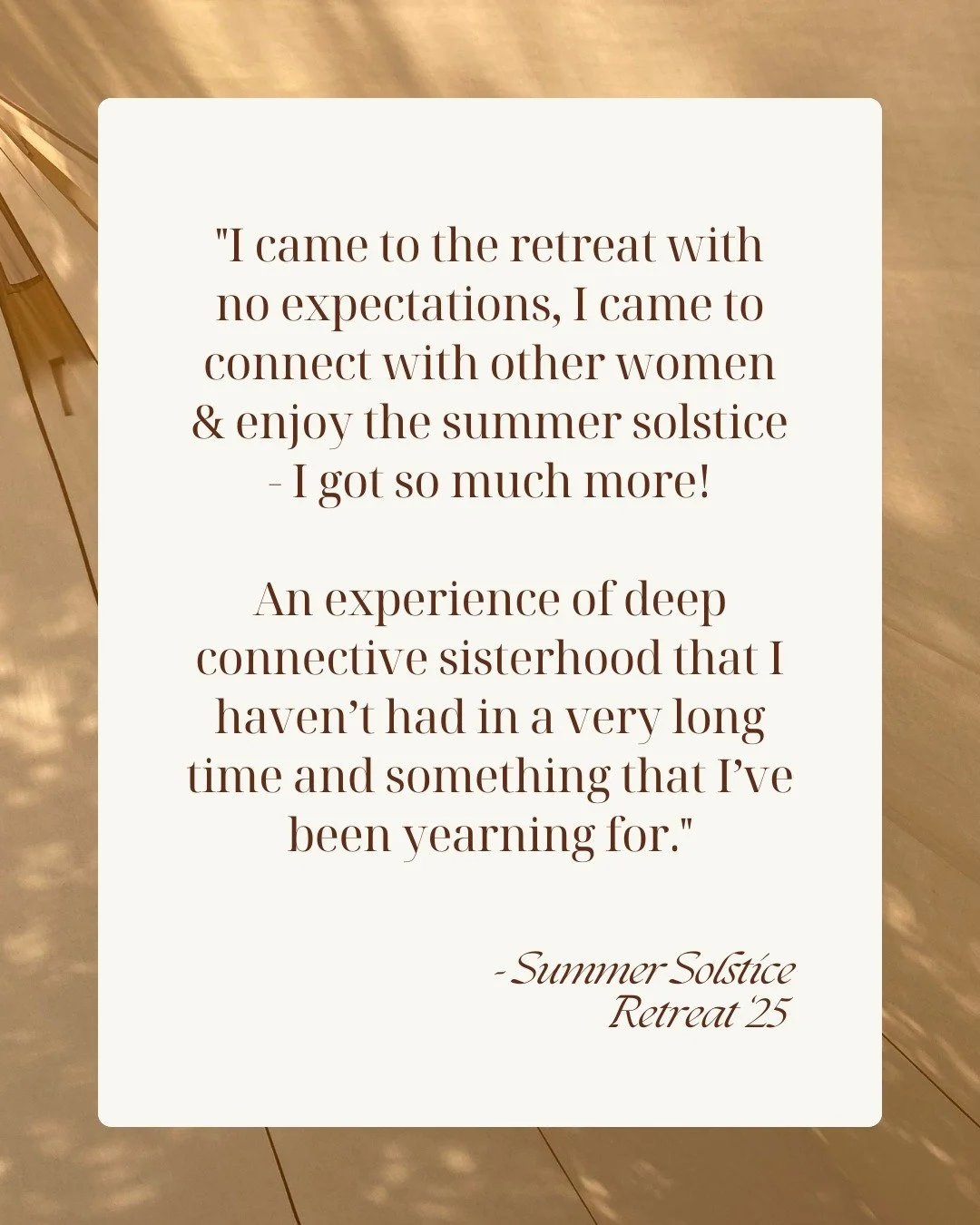 Heartwarming words from one of the beautiful women who joined us for the Summer Solstice Weekend Retreat a few months back. 
Reminding us what this is all about!
#retreats #scotland #solstice #womesretreat #womenscircle