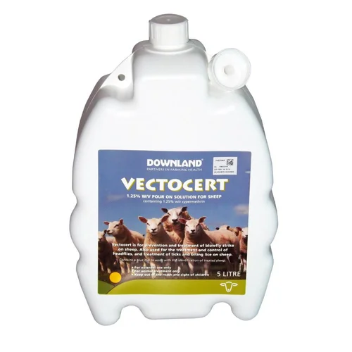 Vectocert 1.25 per cent pour-on for sheep