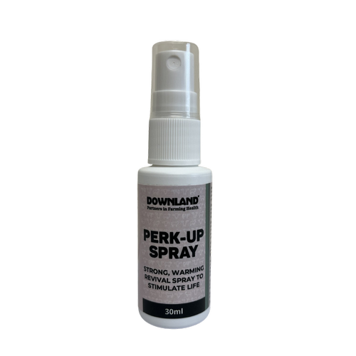 A spray bottle of Downland Perk-Up