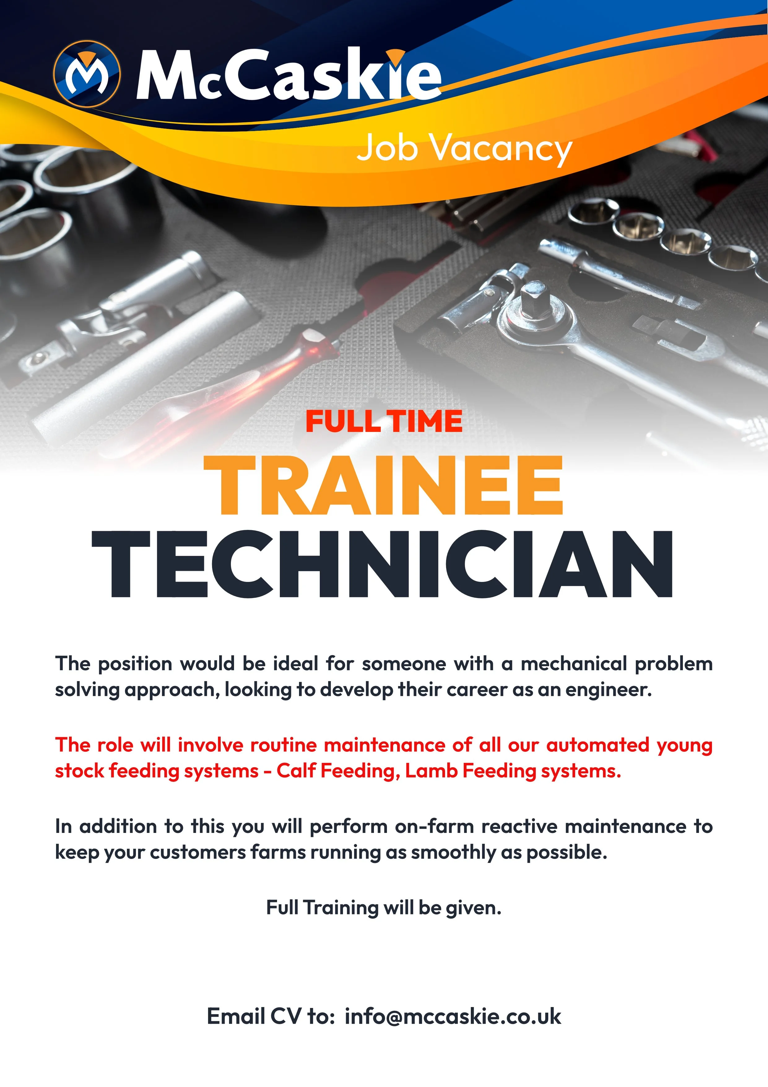 TRAINEE SALES TECHNICIAN
