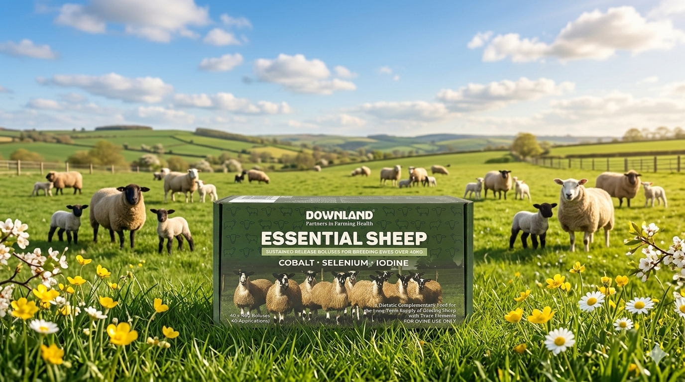 Essential Sheep Bolus in a Springtime setting