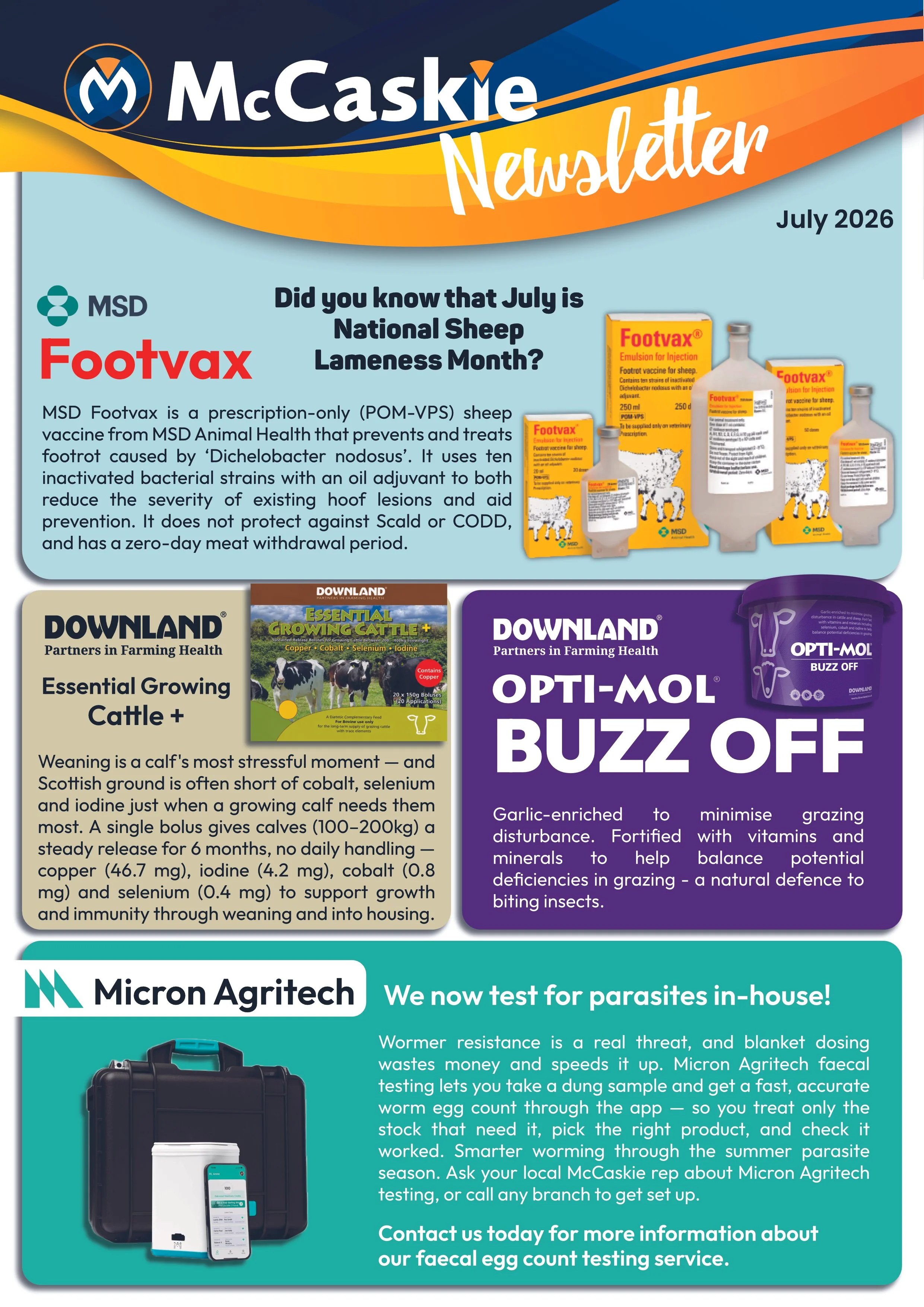 McCaskie Monthly Newsletter July 2026