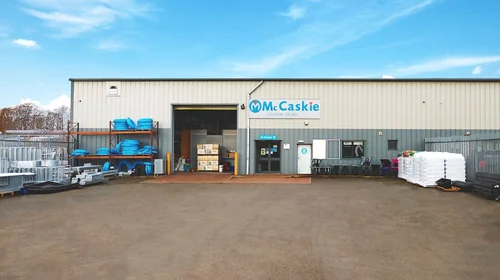The front of the McCaskie Lanark store on Caldwellside Industrial Estate