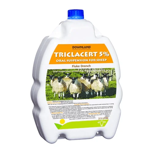Triclacert 5 per cent oral suspension for sheep, 2.5 litre