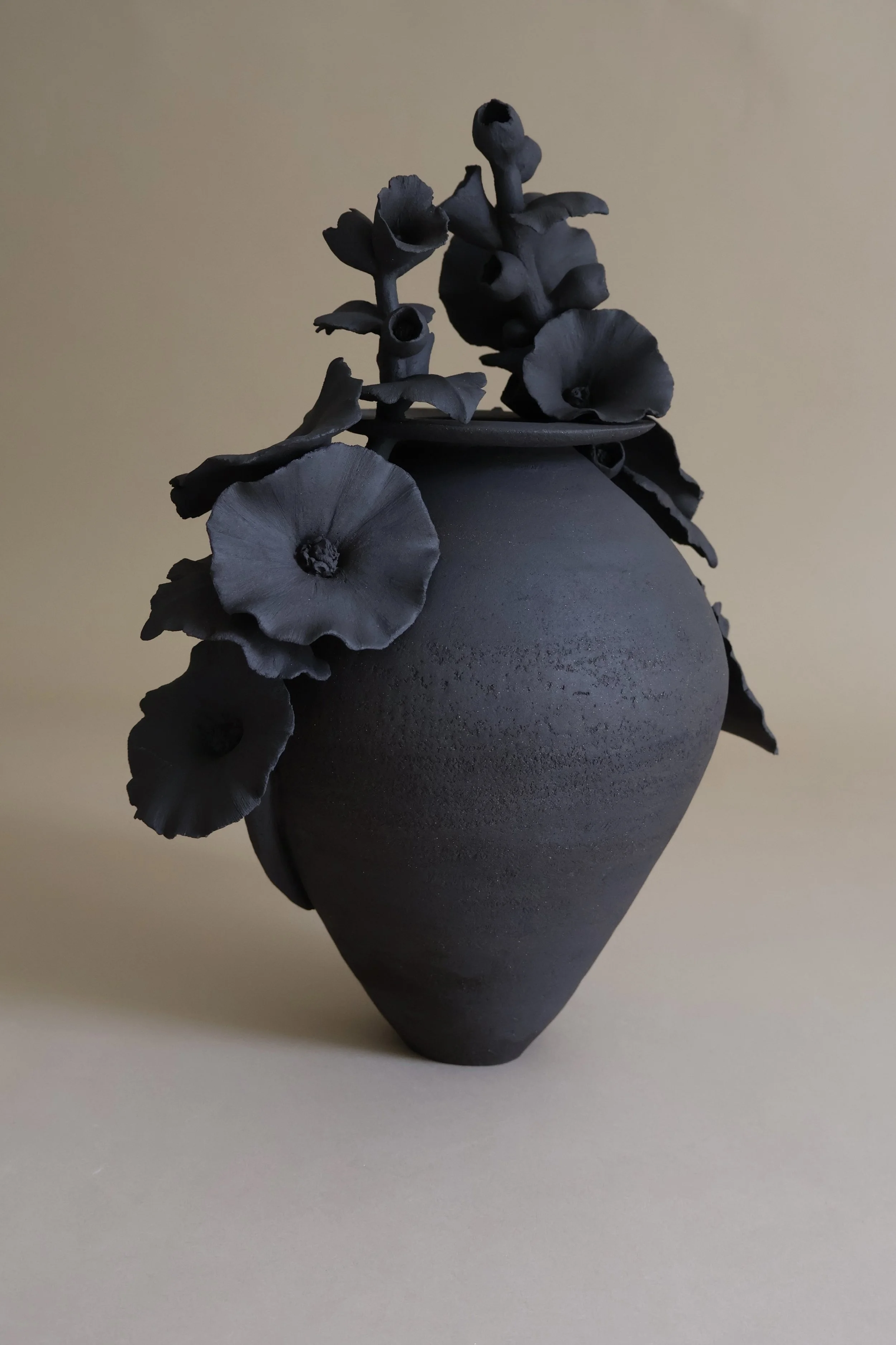 Hollyhock Pot (available for commission)
