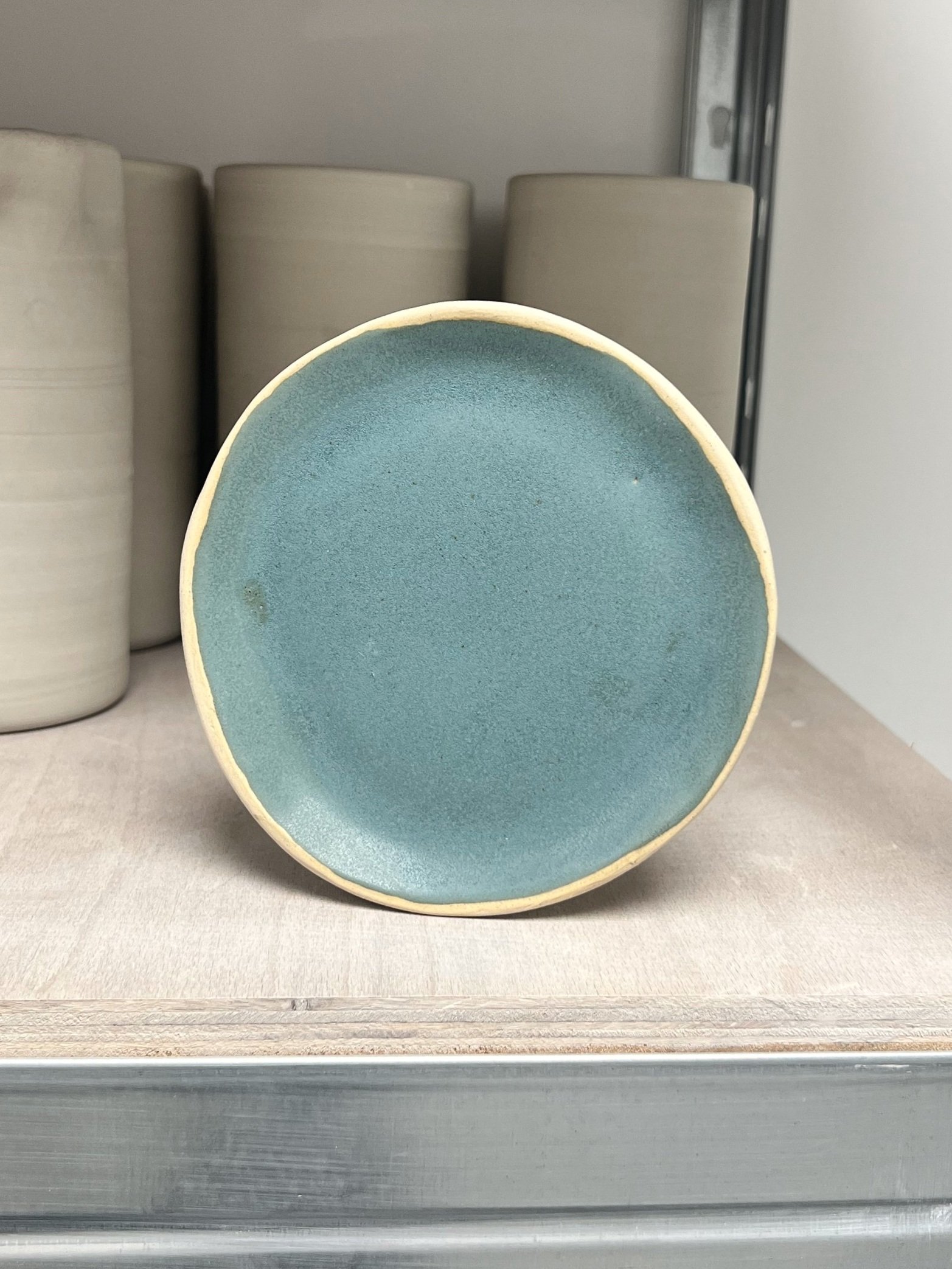 Seconds Plate, 13cm, Sea Green