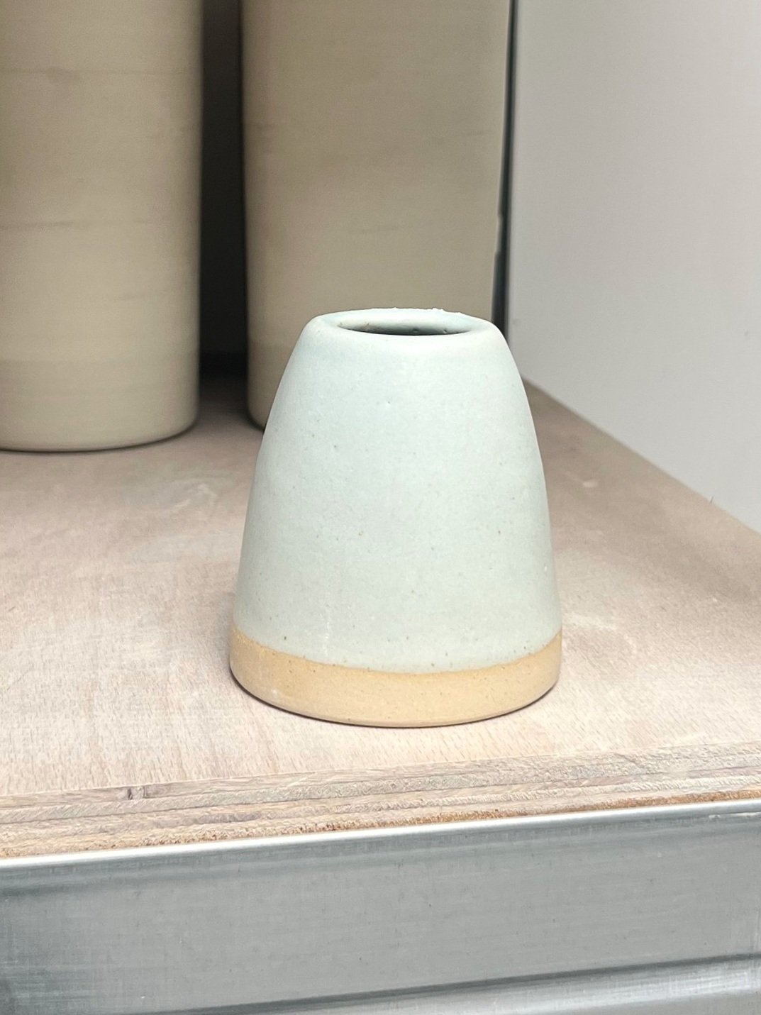 Seconds Bud Vase, Mist Blue