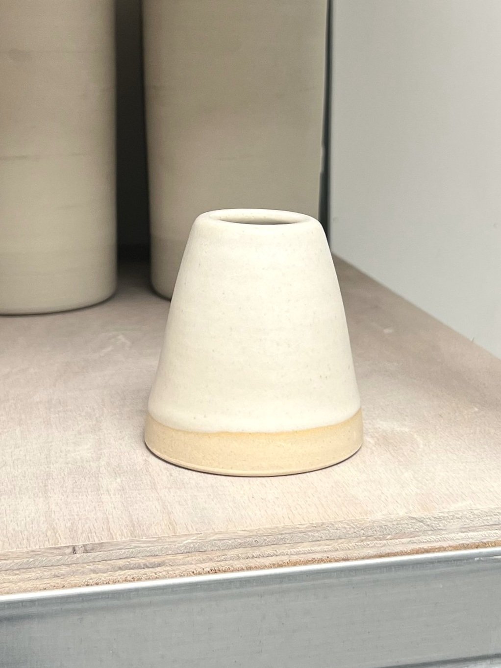 Seconds Bud Vase, Chalk White