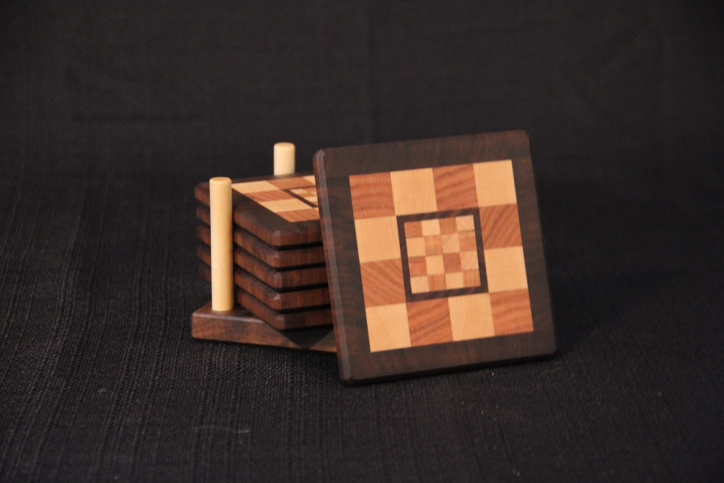 Walnut, Cherry, Maple with Walnut Holder