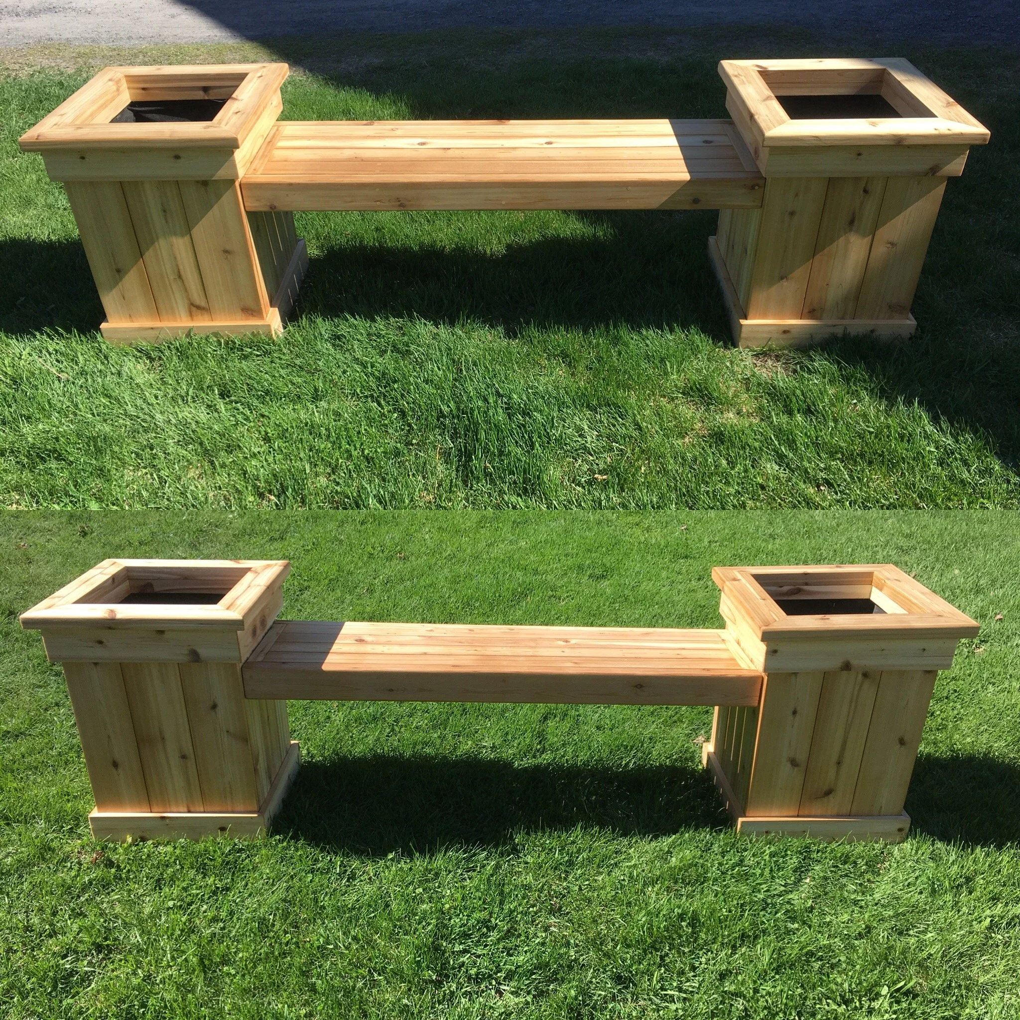 Cedar Planter Benches