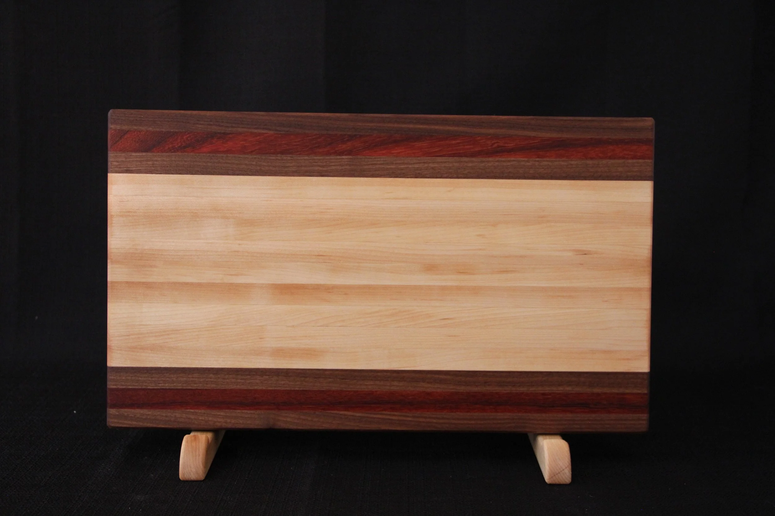 Walnut, Paduak, and Maple