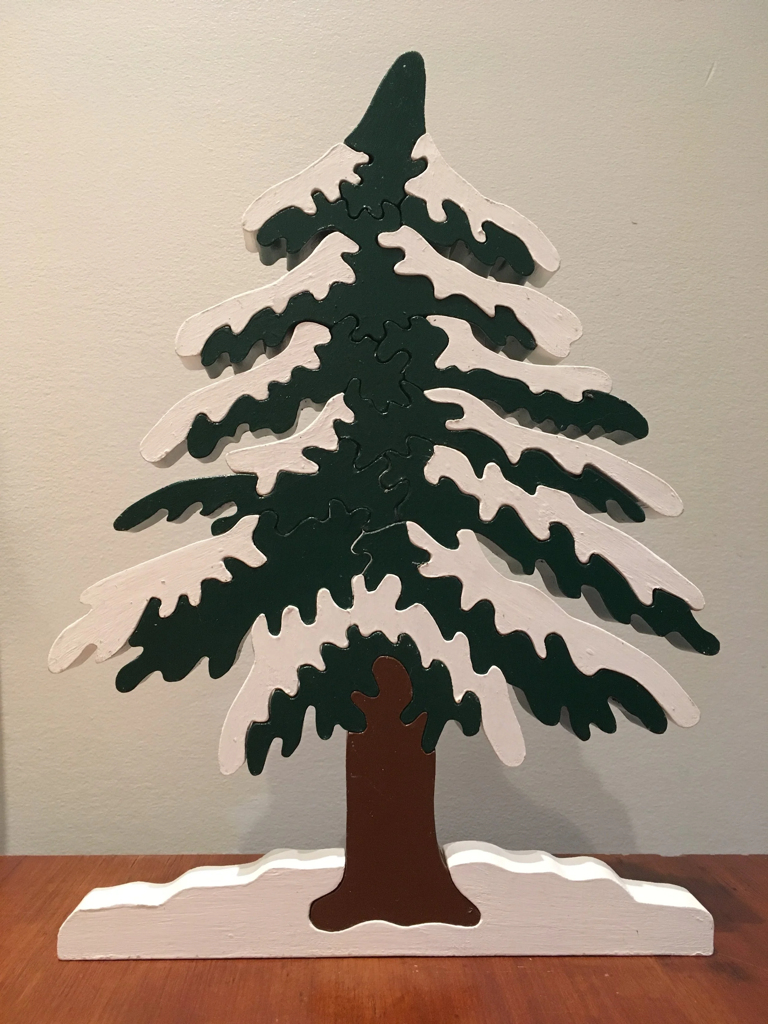 Tree with Snow Puzzle