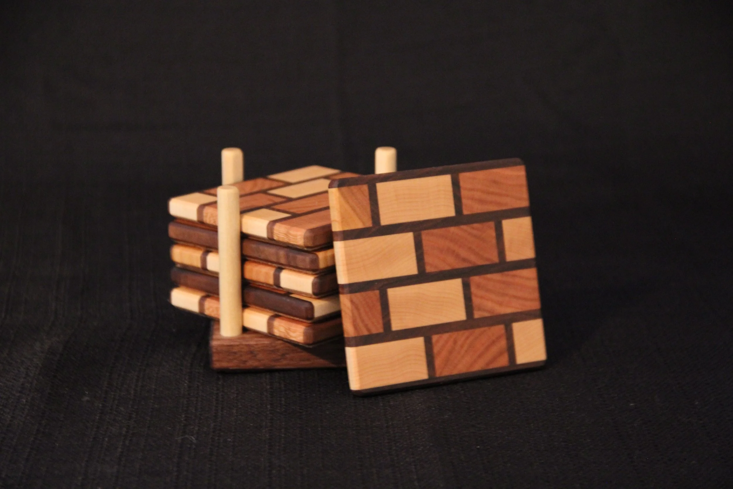 Walnut, Maple, Cherry with Walnut Holder