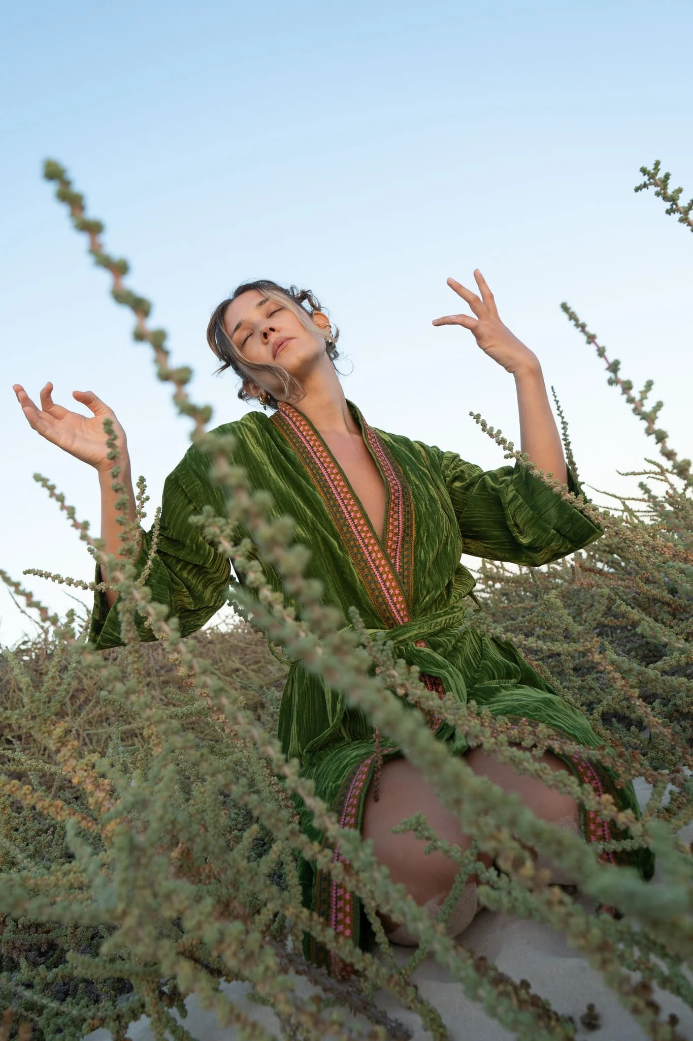 A contemplative moment representing Christ consciousness, devotion, and embodied faith during Christmas, reflecting spiritual initiation and self-love.