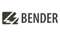 Logo with stylized lightning bolt and the text 'BENDER'