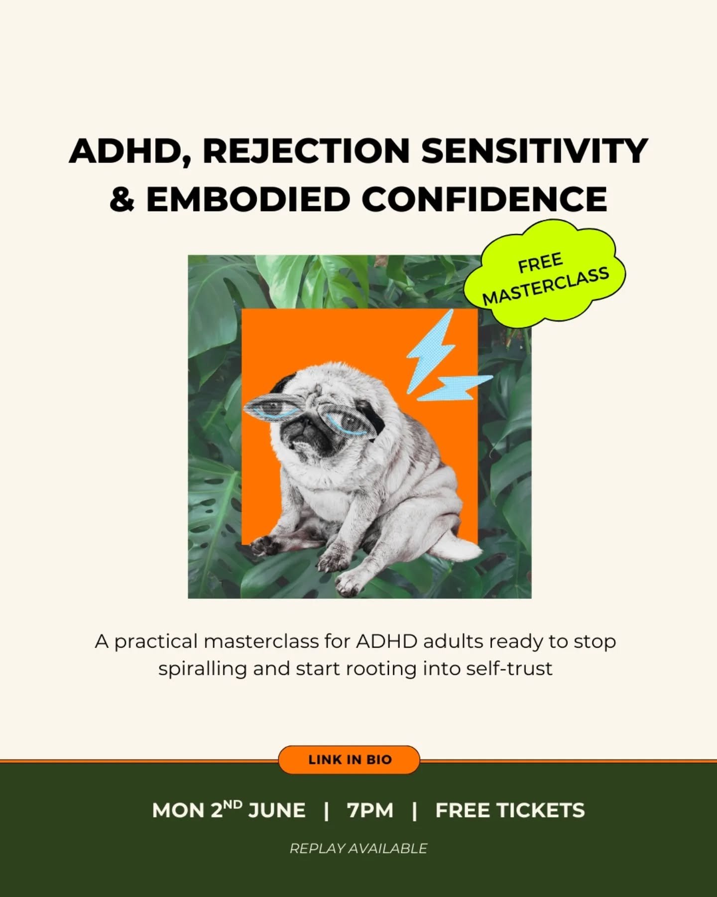 Who's joining me next Monday?

This is SUCH an important (and tbh life changing) topic for so many of us ADHD'ers. It's what I see negatively impacting my coaching clients most and I spent so much of my life spiralling too. I can't wait to share my t