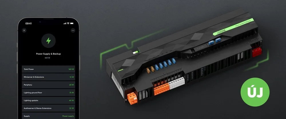 Új Loxone tápegység szünetmentes funkcióval